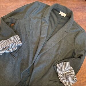 Skies are Blue Green Casual Blazer XL